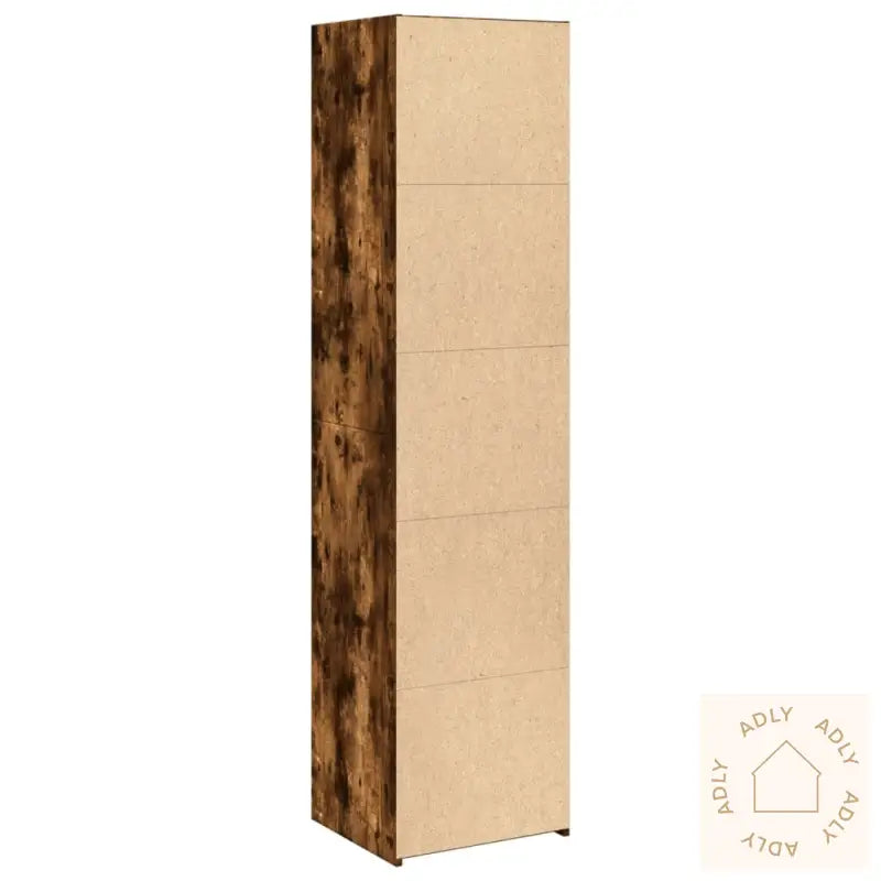 Highboard Røkt Eik 45X41X185 Cm Konstruert Tre