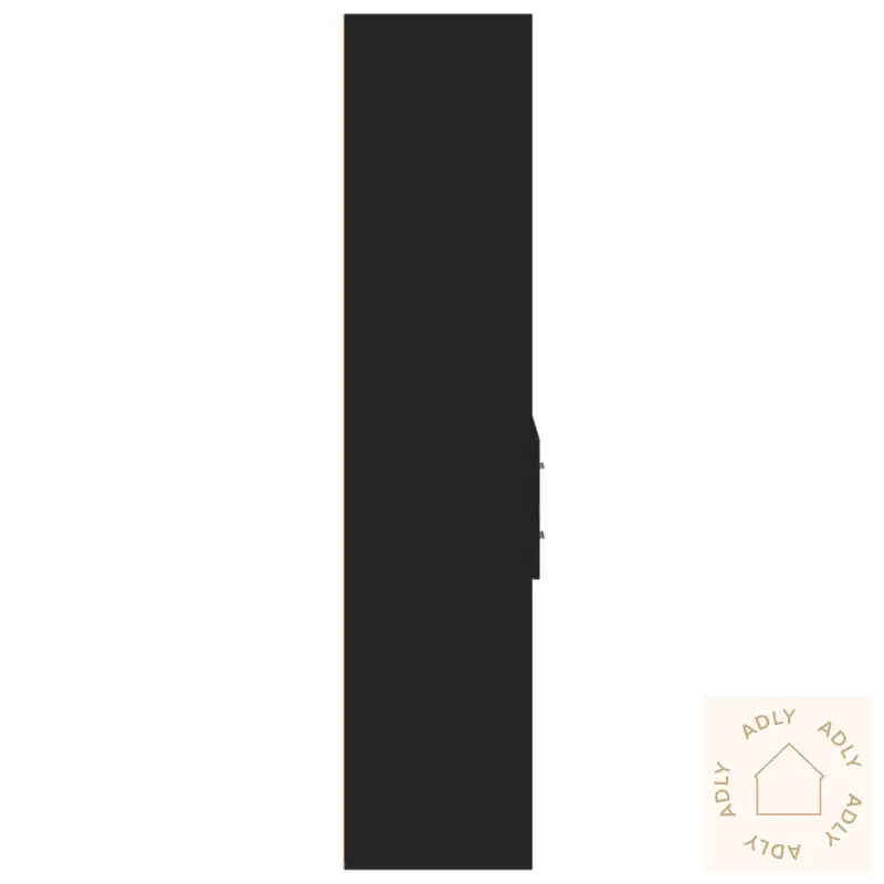 Highboard Svart 70X42,5X185 Cm Konstruert Tre