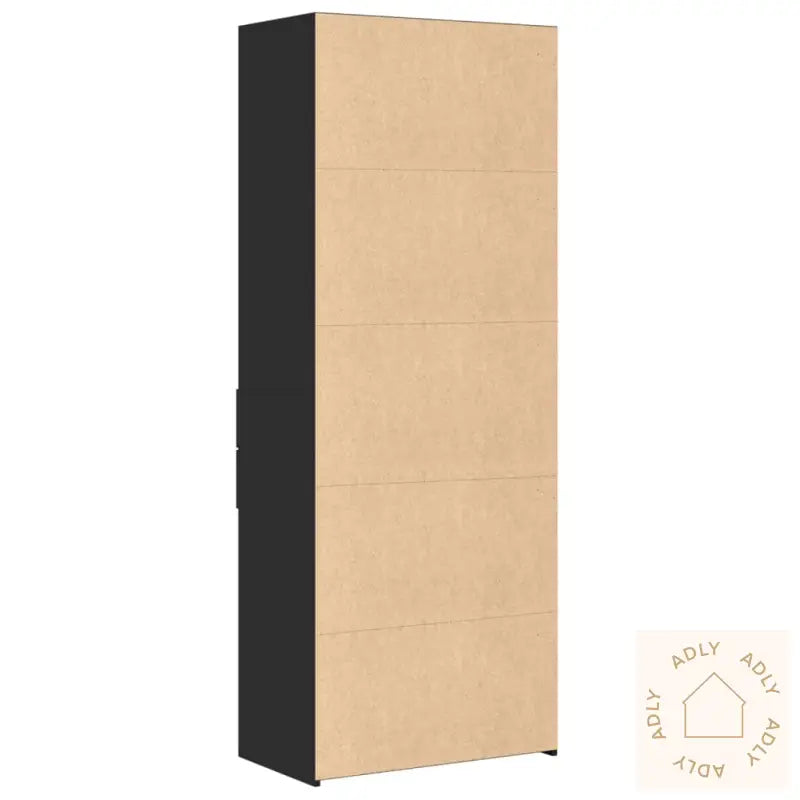 Highboard Svart 70X42,5X185 Cm Konstruert Tre