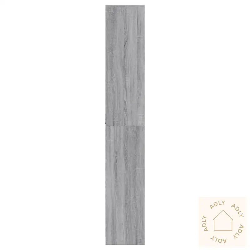 Garderobe Med Led Grå Sonoma 41,5X32,5X200 Cm Konstruert Tre