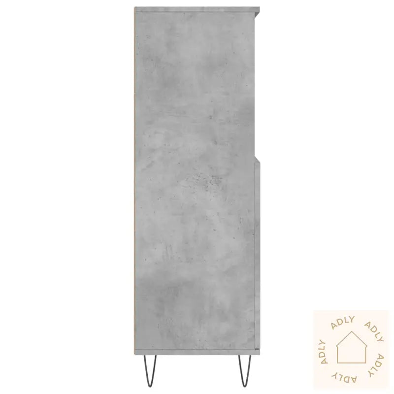 Highboard Betonggrå 60X36X110 Cm Konstruert Tre