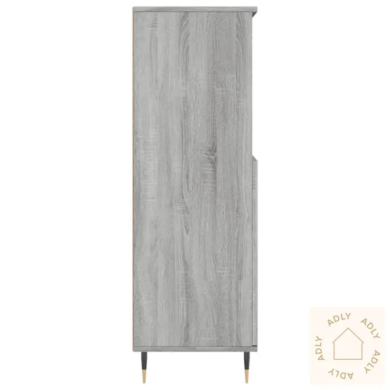 Highboard Grå Sonoma 60X36X110 Cm Konstruert Tre