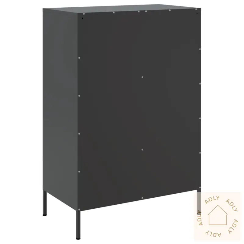 Highboard Svart 68X39X101,5 Cm Stål