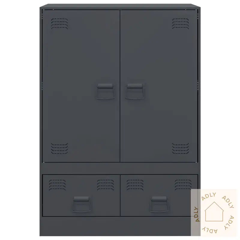 Highboard Antrasitt 67X39X95 Cm Stål
