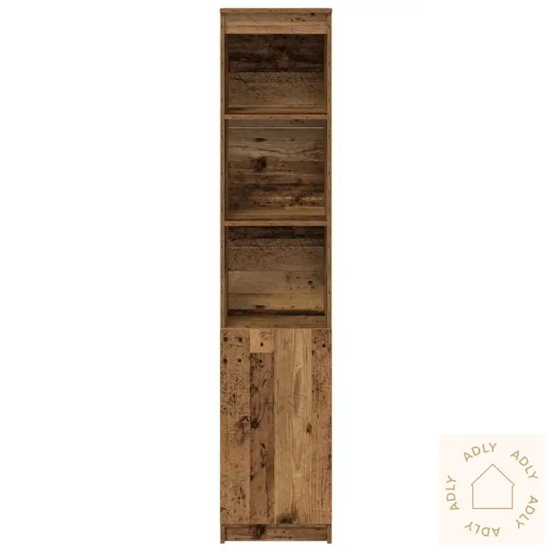 Highboard Gammelt Tre 37,5X35X180 Cm Konstruert Tre