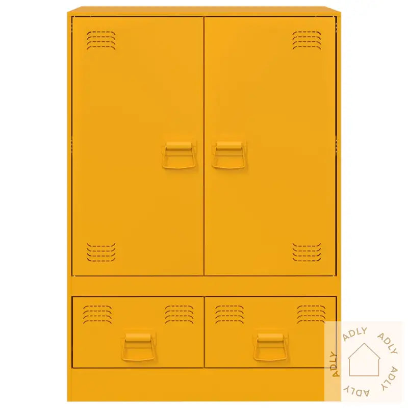 Highboard Sennepsgul 67X39X95 Cm Stål