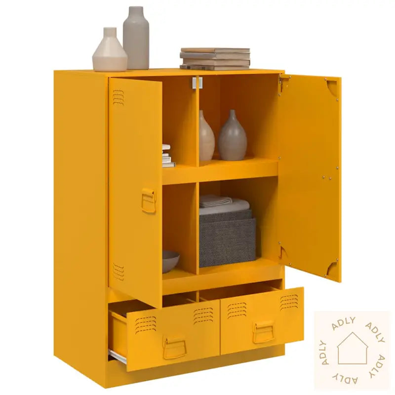 Highboard Sennepsgul 67X39X95 Cm Stål