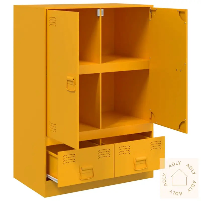 Highboard Sennepsgul 67X39X95 Cm Stål