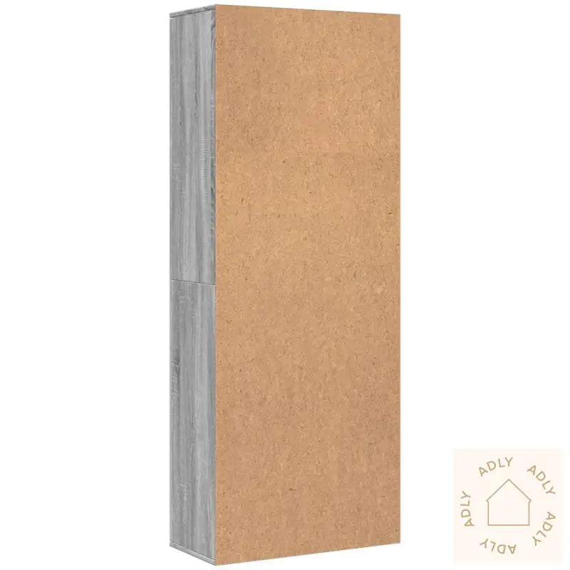 Highboard Grå Sonoma 70X35X180 Cm Konstruert Tre