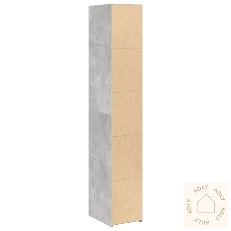 Hylle Betonggrå 30X41X185 Cm Konstruert Tre