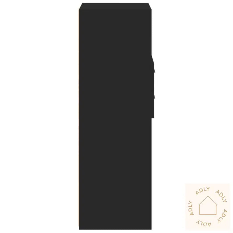 Hylle Svart 45X42,5X124 Cm Konstruert Tre