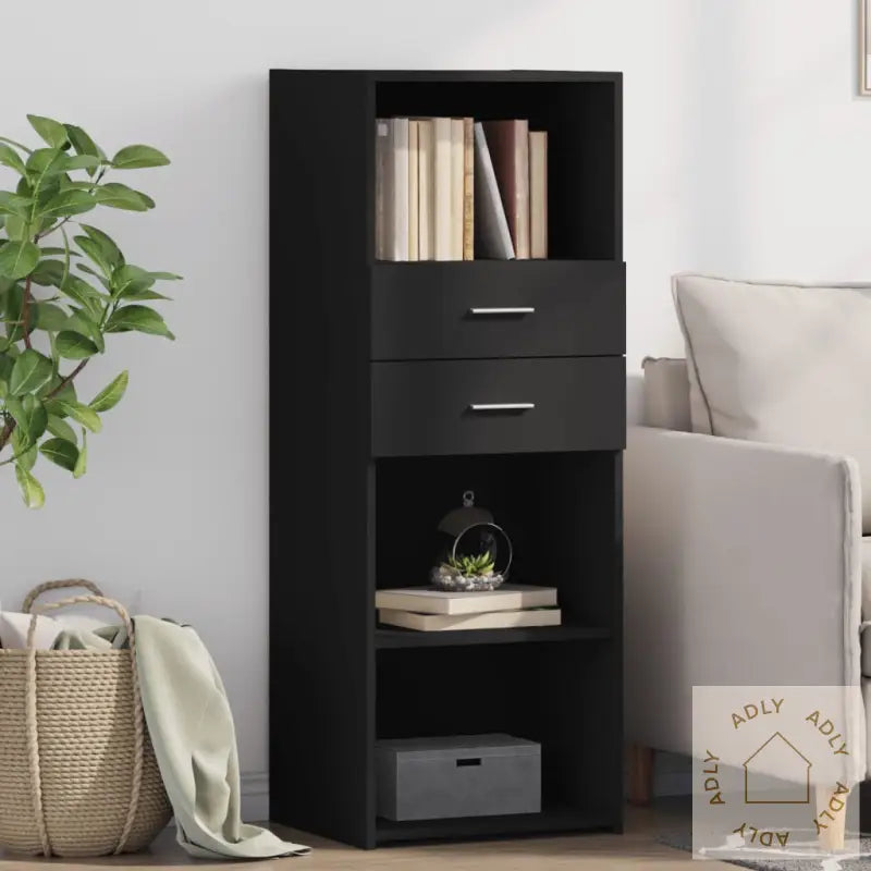 Hylle Svart 45X42,5X124 Cm Konstruert Tre