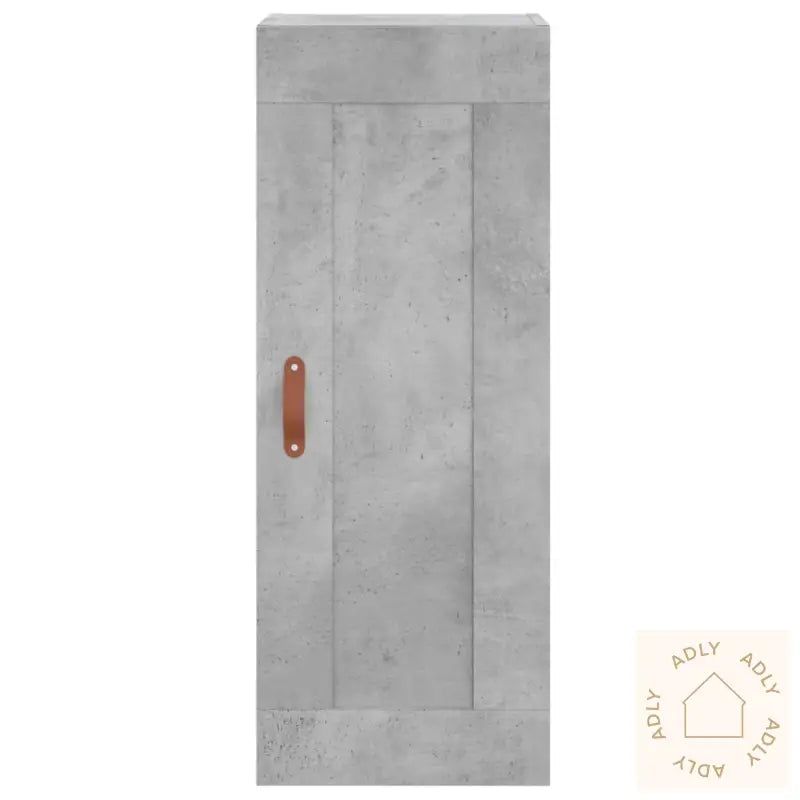 Highboard Betonggrå 34,5X34X180 Cm Konstruert Tre