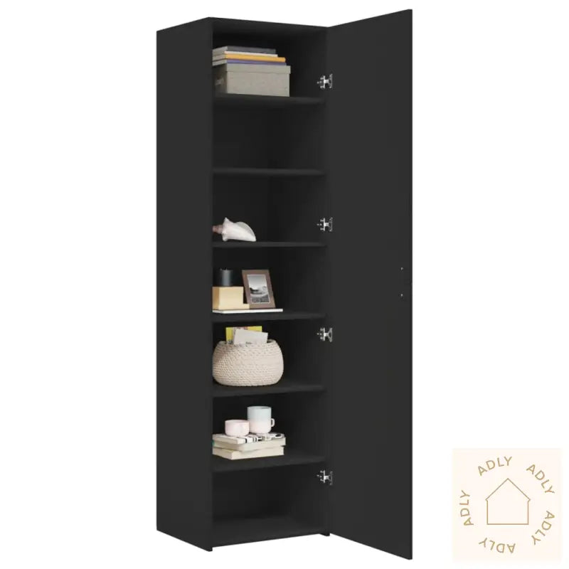 Hylle Svart 50X42,5X185 Cm Konstruert Tre