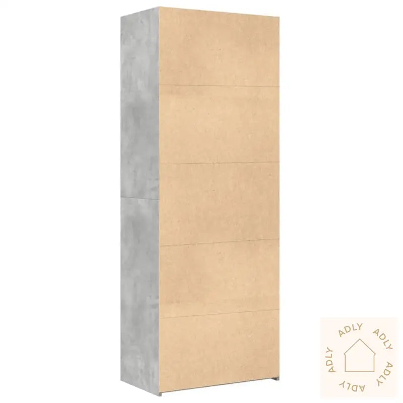 Highboard Betonggrå 70X42,5X185 Cm Konstruert Tre
