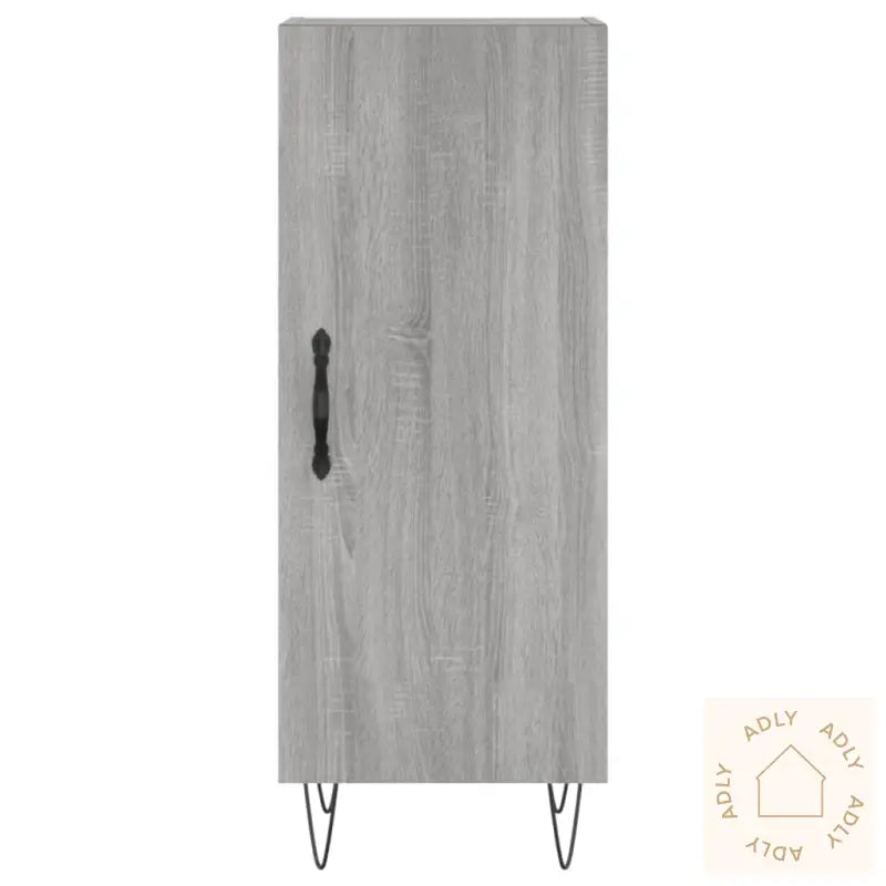 Highboard Grå Sonoma 34,5X34X180 Cm Konstruert Tre