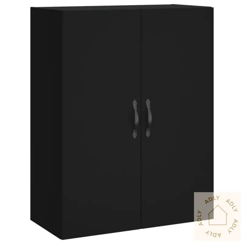 Highboard Svart 69,5X34X180 Cm Konstruert Tre
