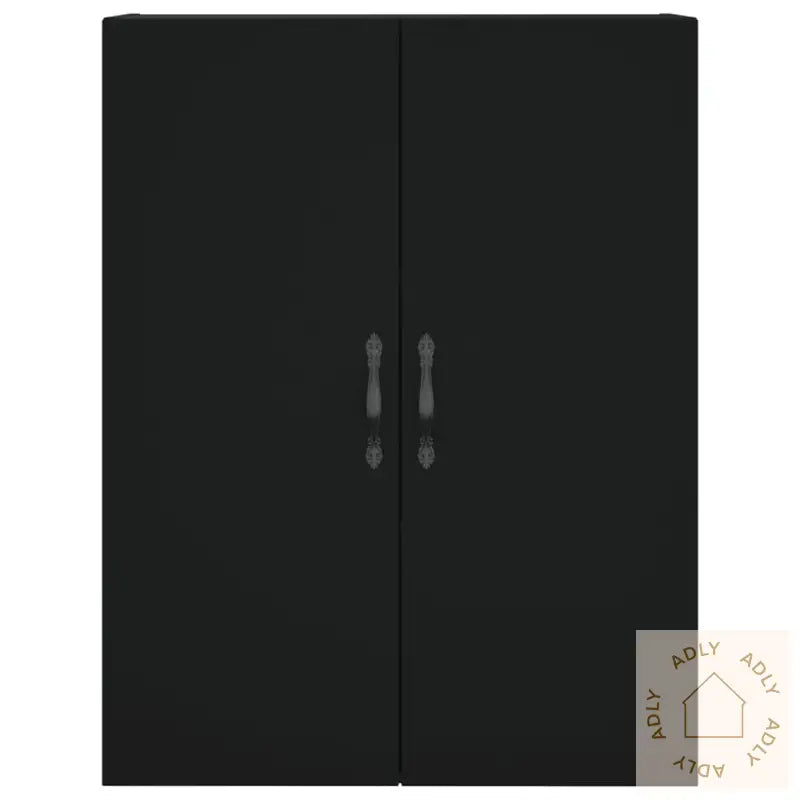 Highboard Svart 69,5X34X180 Cm Konstruert Tre