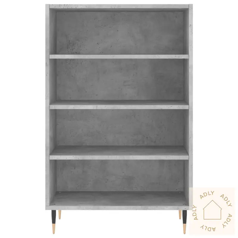 Highboard Betonggrå 57X35X90 Cm Konstruert Tre
