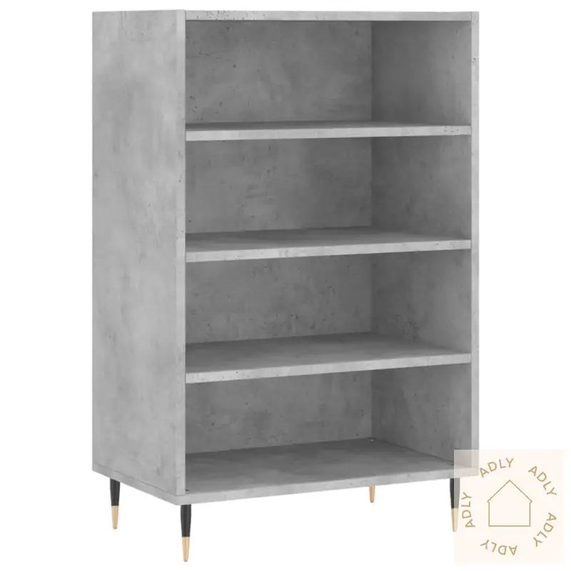 Highboard Betonggrå 57X35X90 Cm Konstruert Tre