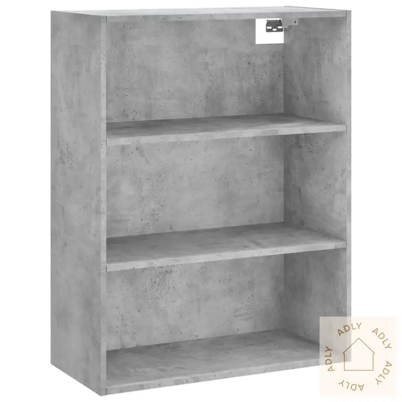 Highboard Betonggrå 69,5X34X180 Cm Konstruert Tre