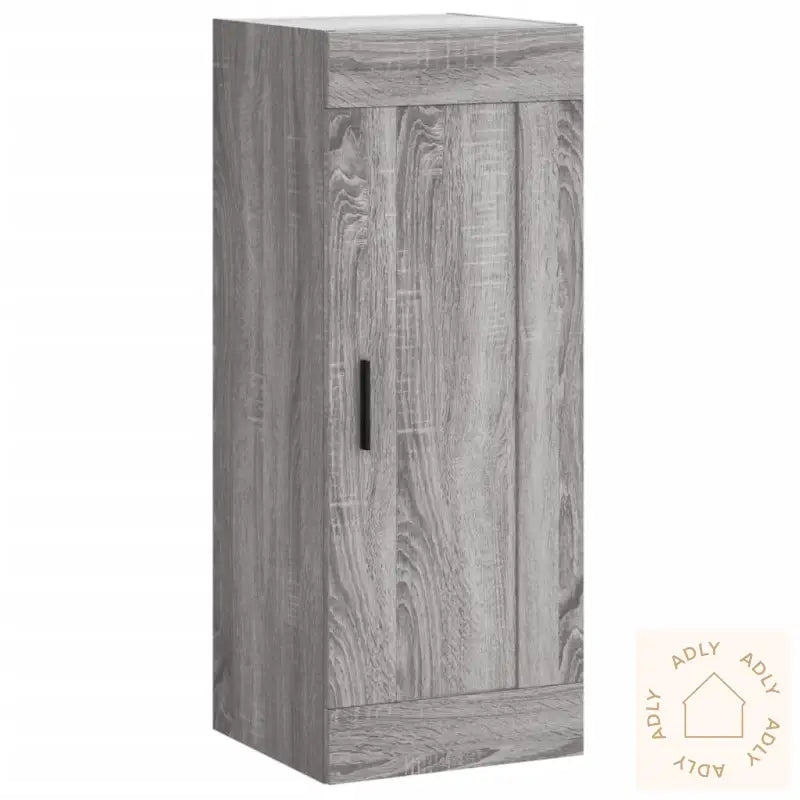 Highboard Grå Sonoma 34,5X34X180 Cm Konstruert Tre