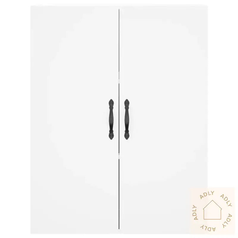 Highboard Hvit 69,5X34X180 Cm Konstruert Tre