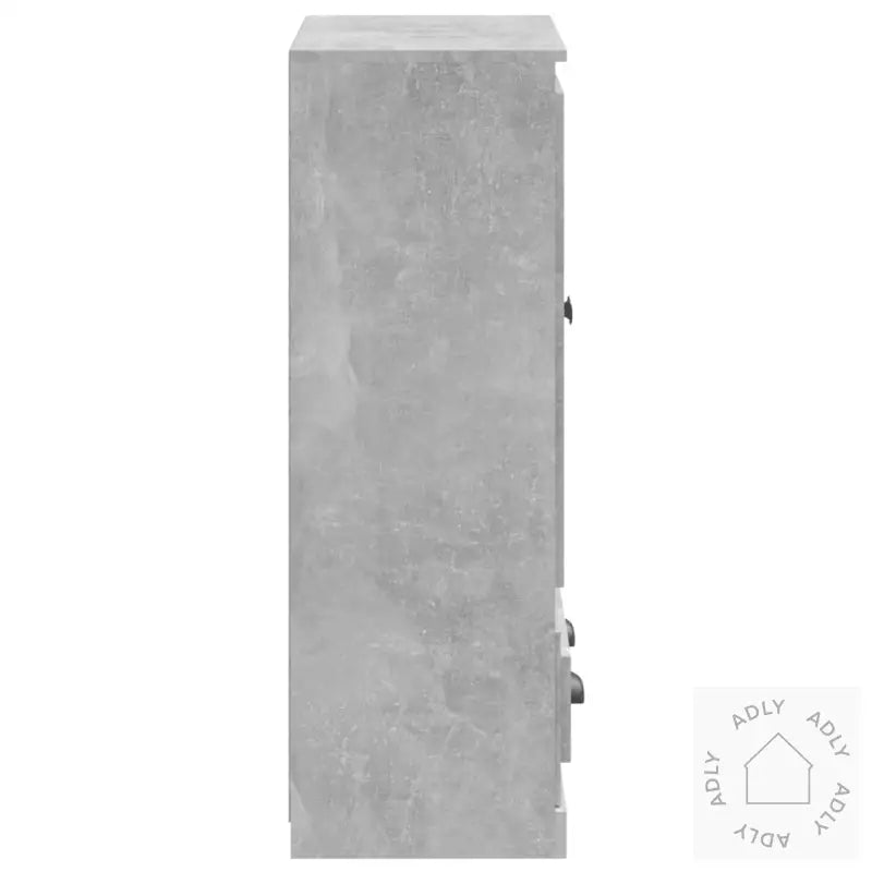 Highboard Betonggrå 60X35,5X103,5 Cm Konstruert Tre