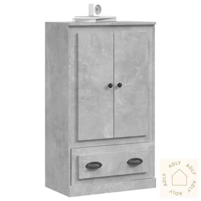 Highboard Betonggrå 60X35,5X103,5 Cm Konstruert Tre