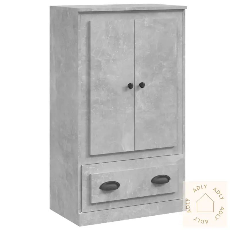Highboard Betonggrå 60X35,5X103,5 Cm Konstruert Tre