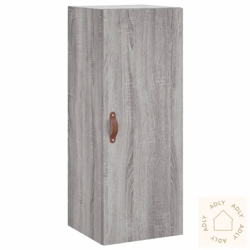 Highboard Grå Sonoma 34,5X34X180 Cm Konstruert Tre