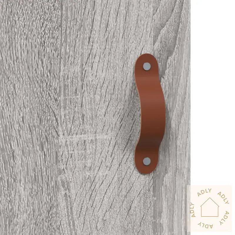 Highboard Grå Sonoma 34,5X34X180 Cm Konstruert Tre
