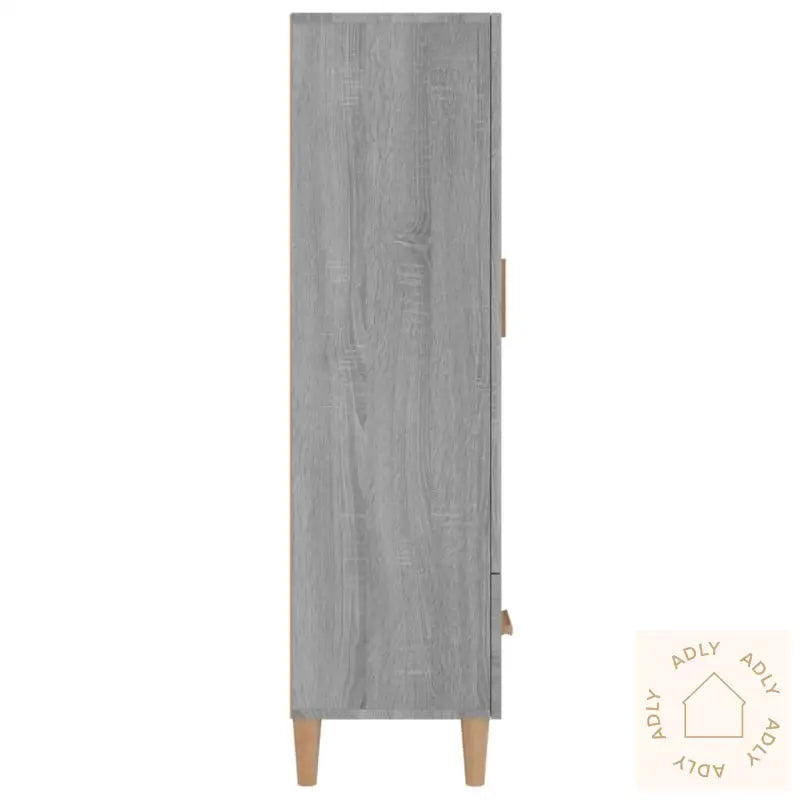 Highboard Grå Sonoma 70X31X115 Cm Konstruert Tre