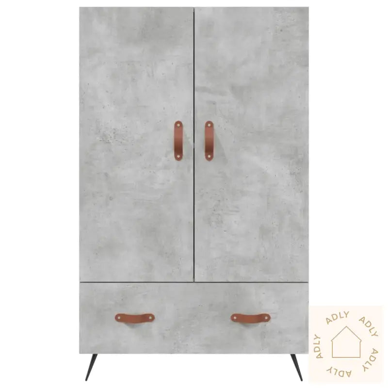 Highboard Betonggrå 69,5X31X115 Cm Konstruert Tre