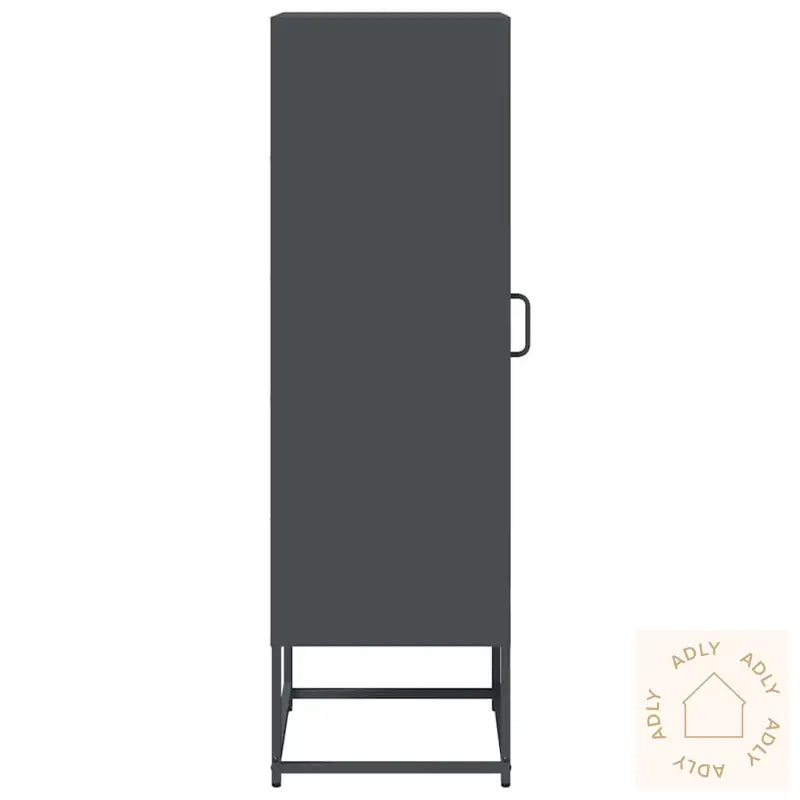 Highboard Antrasitt 36X39X123 Cm Kaldvalset Stål