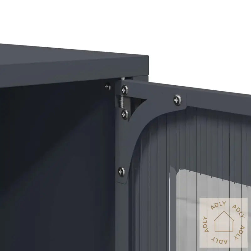 Highboard Antrasitt 68X39X107 Cm Stål