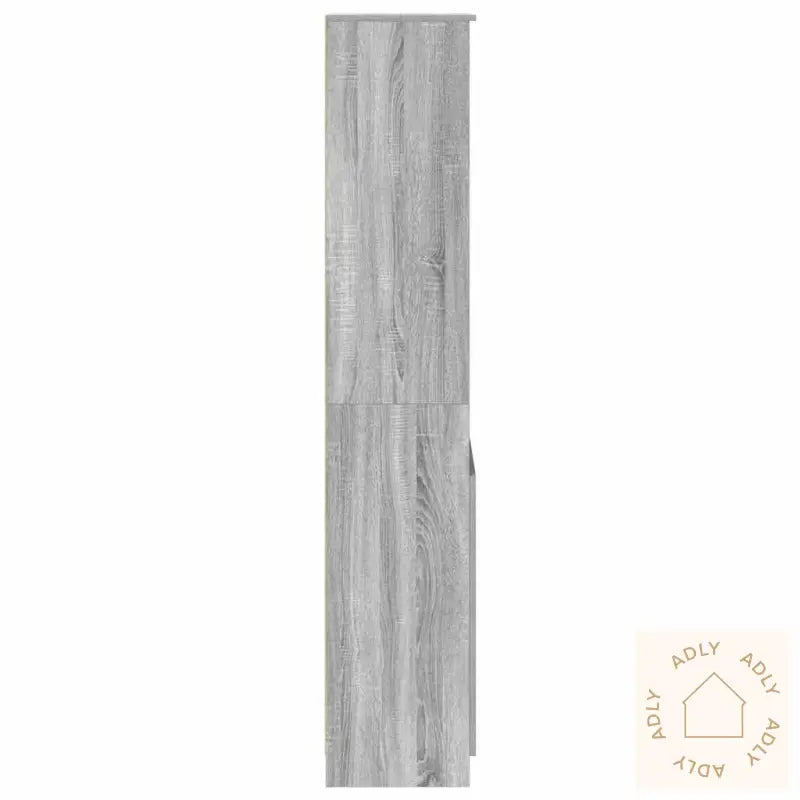 Highboard Grå Sonoma 50X35X180 Cm Konstruert Tre