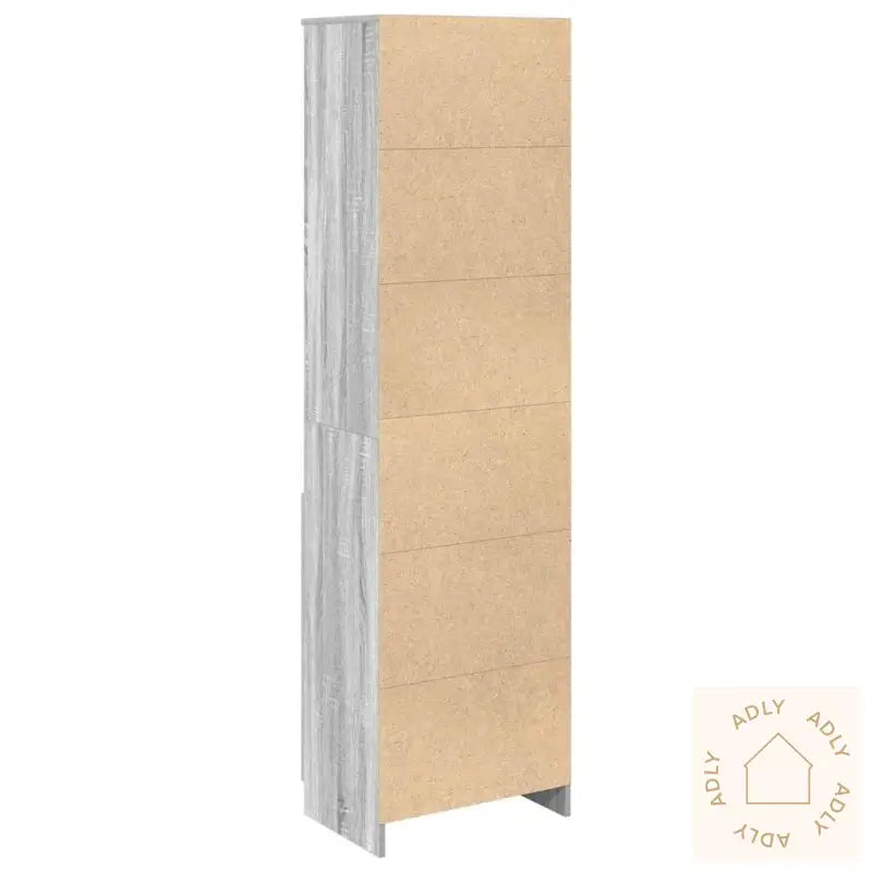 Highboard Grå Sonoma 50X35X180 Cm Konstruert Tre