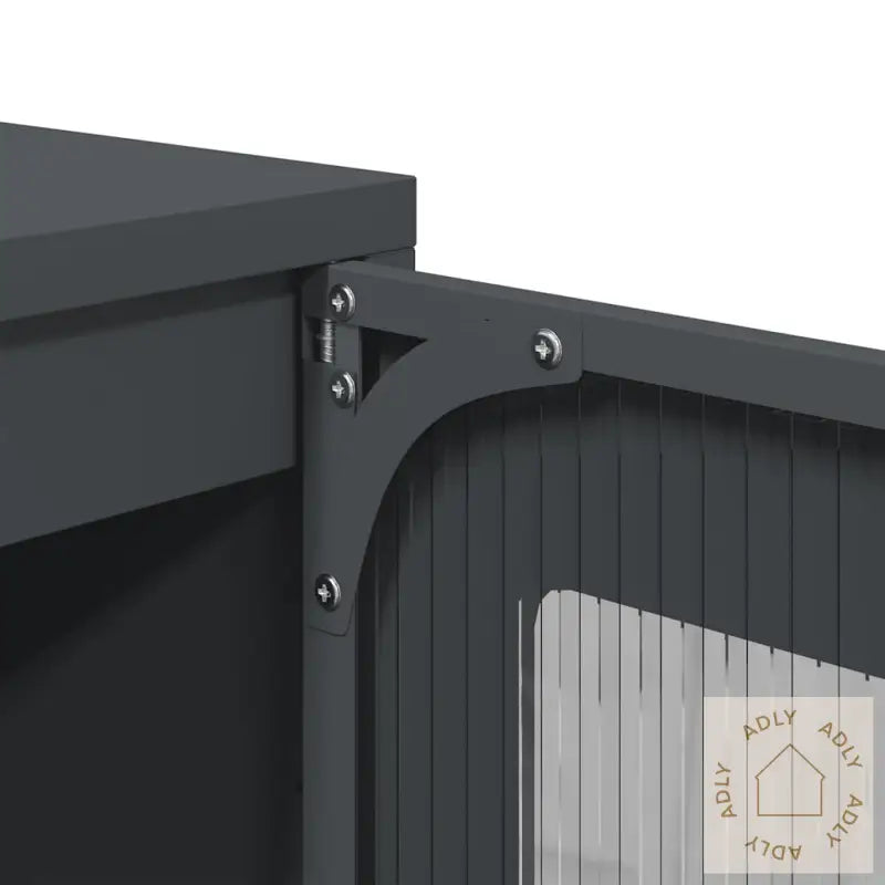 Highboard Antrasitt 36X39X123 Cm Kaldvalset Stål