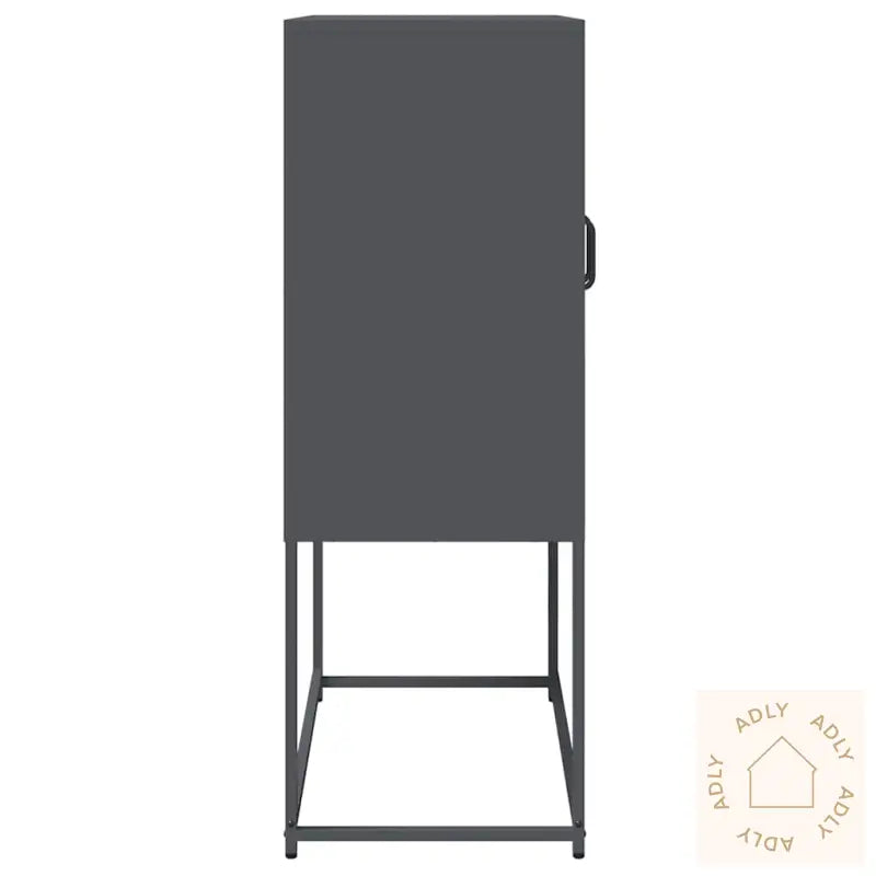 Highboard Antrasitt 68X39X107 Cm Stål