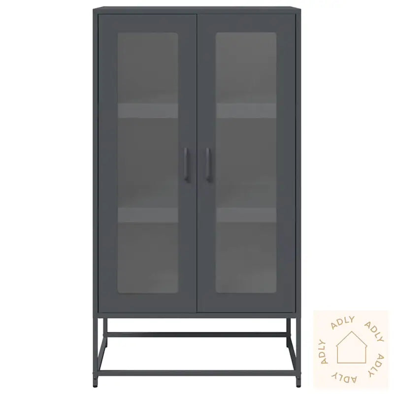 Highboard Antrasitt 68X39X123 Cm Stål