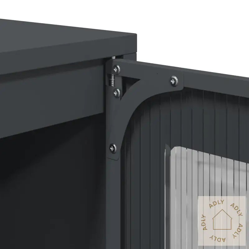 Highboard Antrasitt 68X39X107 Cm Stål