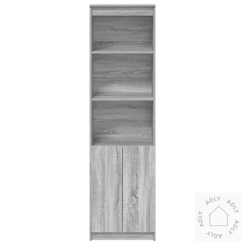 Highboard Grå Sonoma 50X35X180 Cm Konstruert Tre