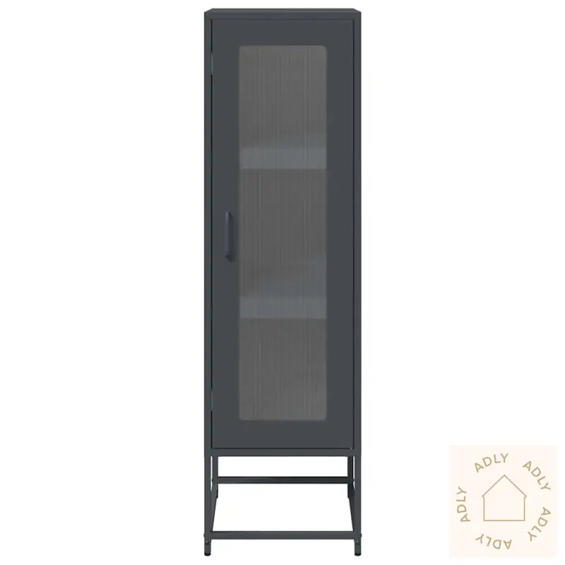 Highboard Antrasitt 36X39X123 Cm Kaldvalset Stål