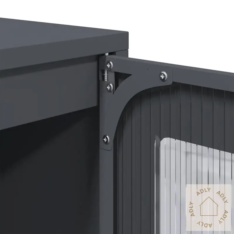 Highboard Antrasitt 68X39X123 Cm Stål