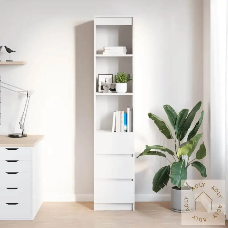 Høybord Hvit 37,5X35X180 Cm Konstruert Tre