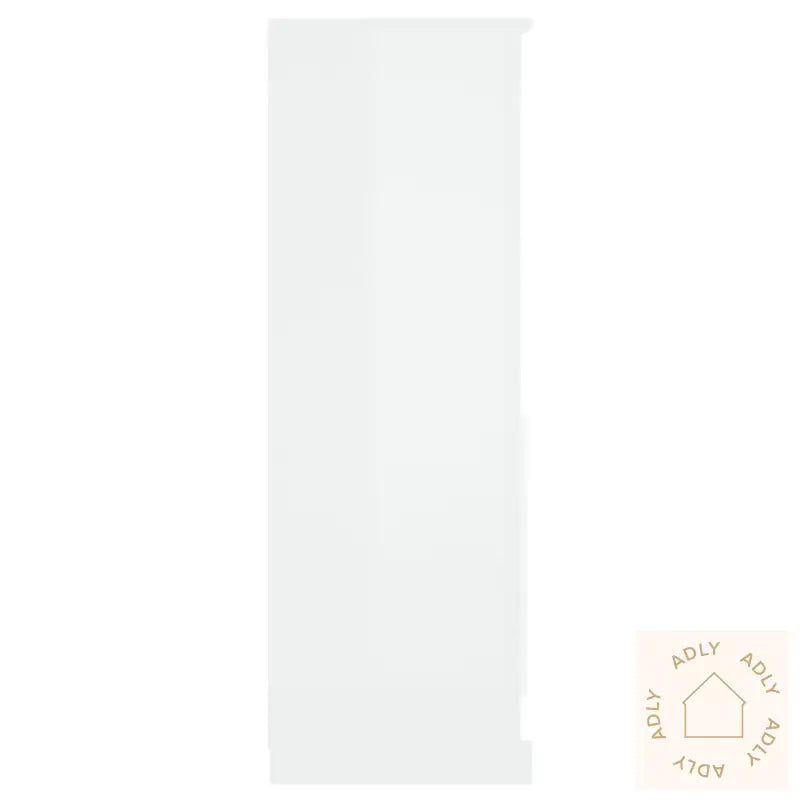 Highboard Høyglans Hvit 60X35,5X103,5 Cm Konstruert Tre