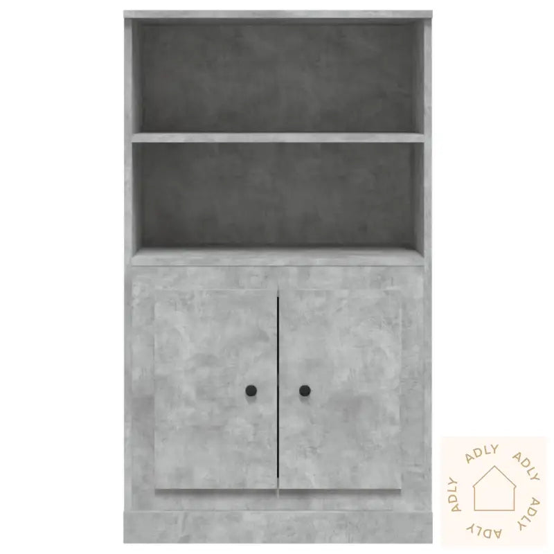 Highboard Betonggrå 60X35,5X103,5 Cm Konstruert Tre