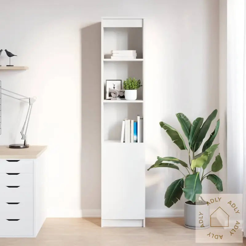 Høybord Hvit 37,5X35X180 Cm Konstruert Tre