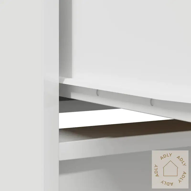 Highboard Hvit 29,5X34X119,5 Cm Konstruert Tre